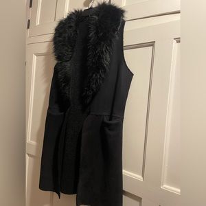 Steve Madden faux fur trim vest